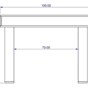 Escritorio Moderno Bicolor Wengue / Blanco Home Office Ejv01 - Imagen 4