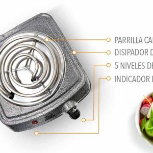 ESTUFA 1P ELECTRICA 1.000W HE-E1 PGJ GRIS JASPEADO - Imagen 3