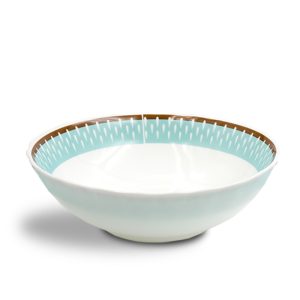 VAJILLA VITROCERAMICA 4/16 DECORADA HEVV-1608 CELESTE - Imagen 3