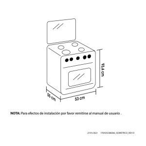 Estufa Romero Reflex Haceb 50 cms Gas Natural - Imagen 4