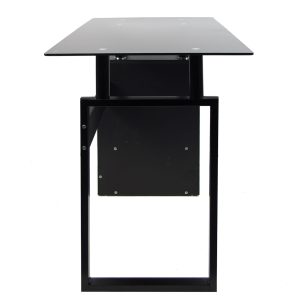 ESCRITORIO MILLAU METAL - VIDRIO NEGRO RTA MUEBLES - Imagen 3