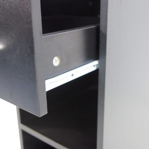 ESCRITORIO MILLAU METAL - VIDRIO NEGRO RTA MUEBLES - Imagen 4