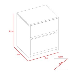 NOCHERO TRIVOR RTA MUEBLES - Imagen 5